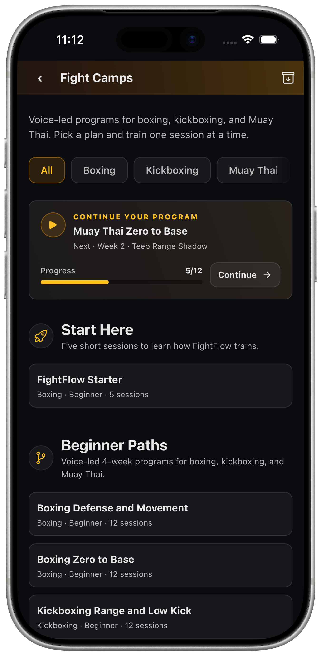 Train a path, not a workout — device preview — iOS